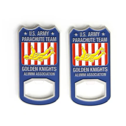 U.S. Army Parachute Team Golden Knights Custom Metal Bottle Opener