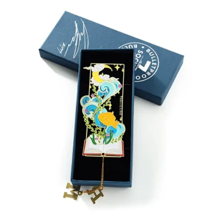 Metal Multi-Color Stainless Steel Gold-Plated Hollow Bookmark