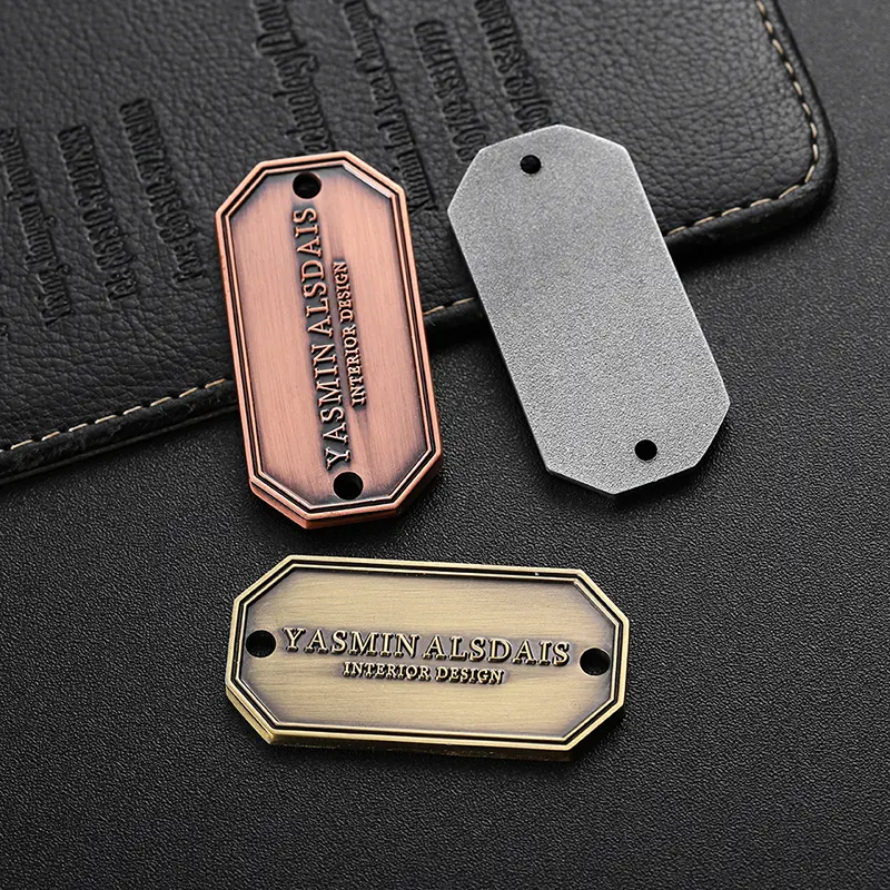 3201 7 custom metal dog tags - Yasmin Alsdais Interior Design Tricolor Text Metal Dog Tag