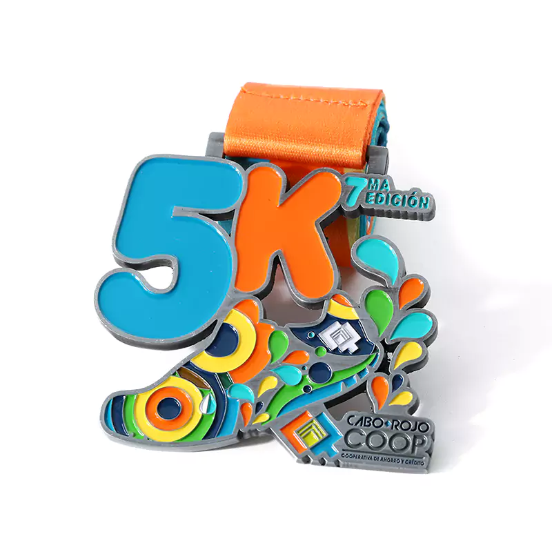 1010 4 5km Marathon Soft Enamel Medal - 5k Run Medals Soft Enamel Medal