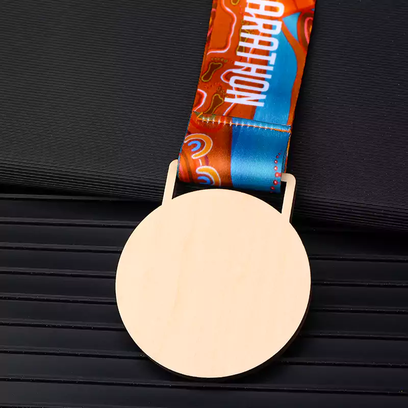 1012 9 Port Fairy Marathon 2024 Wooden Medal - Customized 2024 Port Fairy Marathon Wooden Medal