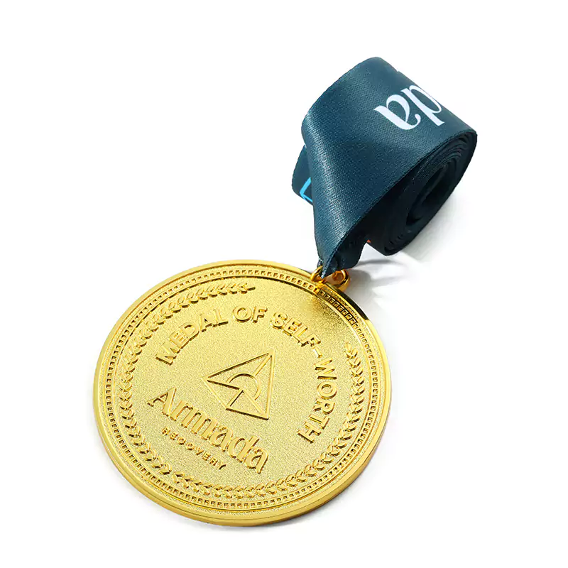 1346 4 ARMADA Self worth Fleet Circular Medal - 1344 - Ancient Gold Silver Green Bronze NZBJJF Honor Medal With Bird Elements